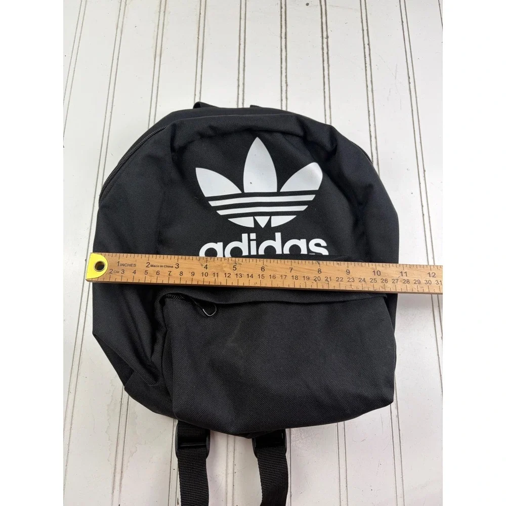 Adidas Originals Black White Logo Rucksack School Backpack Bag Unisex